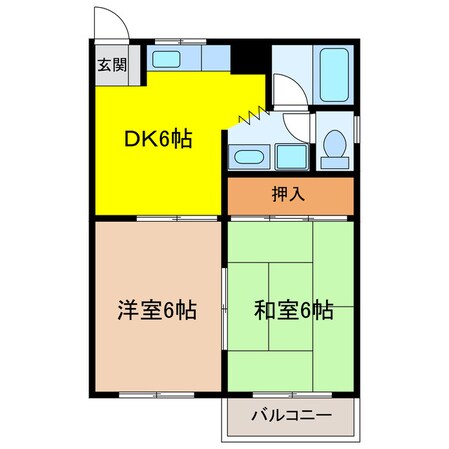 掛川駅 徒歩15分 2階の物件間取画像